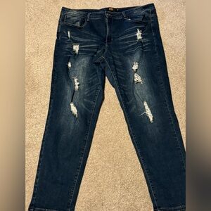 Nice L&B (Lucky & Blessed) Distressed Mid-rise Boyfriend Jeans, Size 20